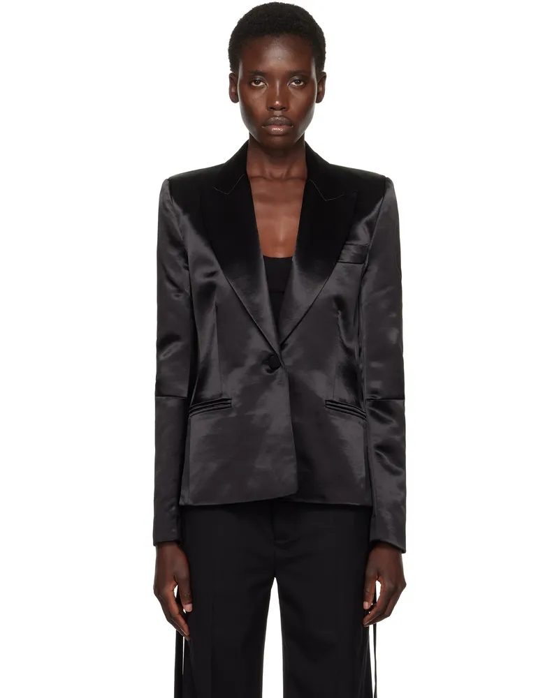 AARON ESH Black S-Breasted Blazer Black