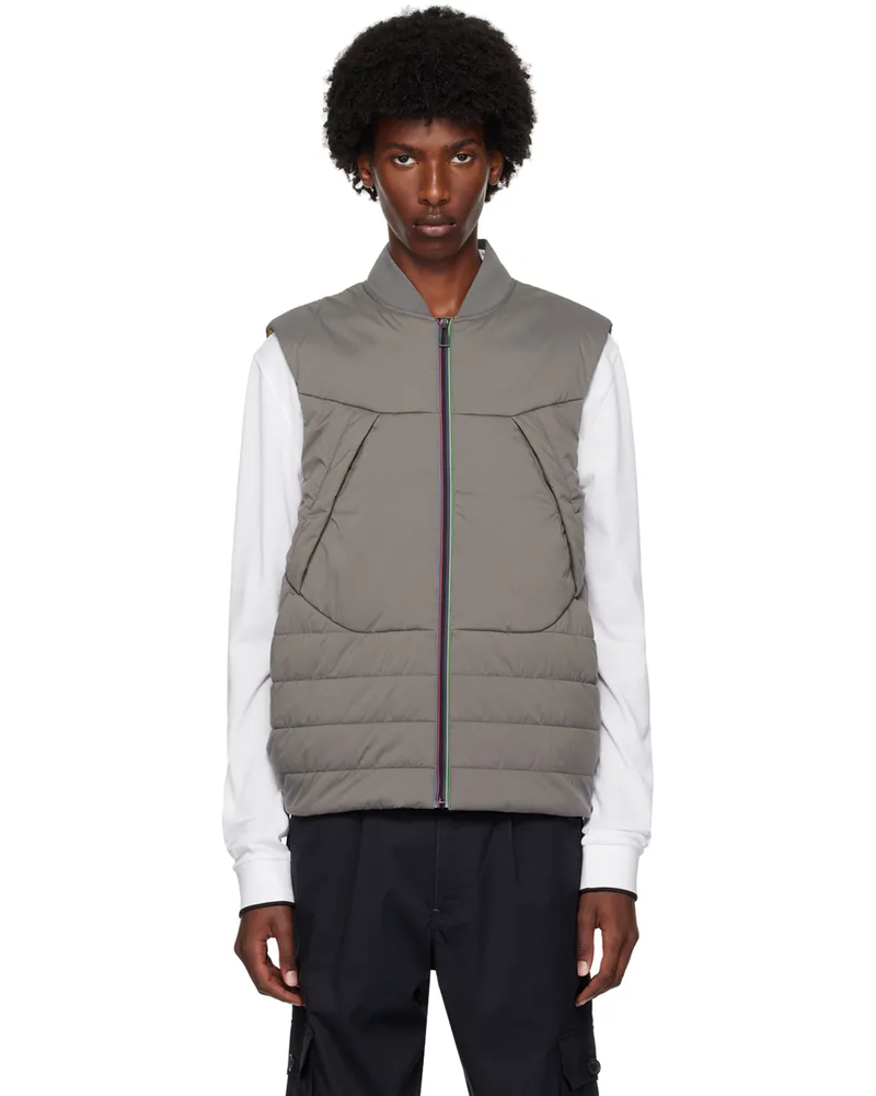 Paul Smith Gray Paneled Vest 75