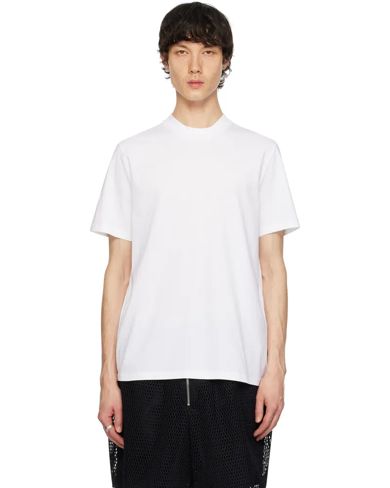 Jil Sander White Basic T-Shirt 100