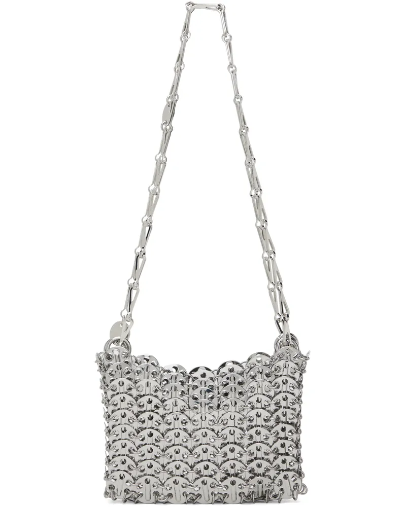Paco Rabanne Silver Iconic Nano 1969 Bag P040