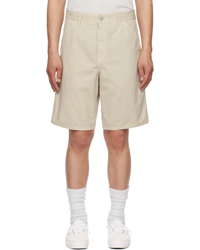 Carhartt WIP Beige Single Knee Shorts 2lpgd