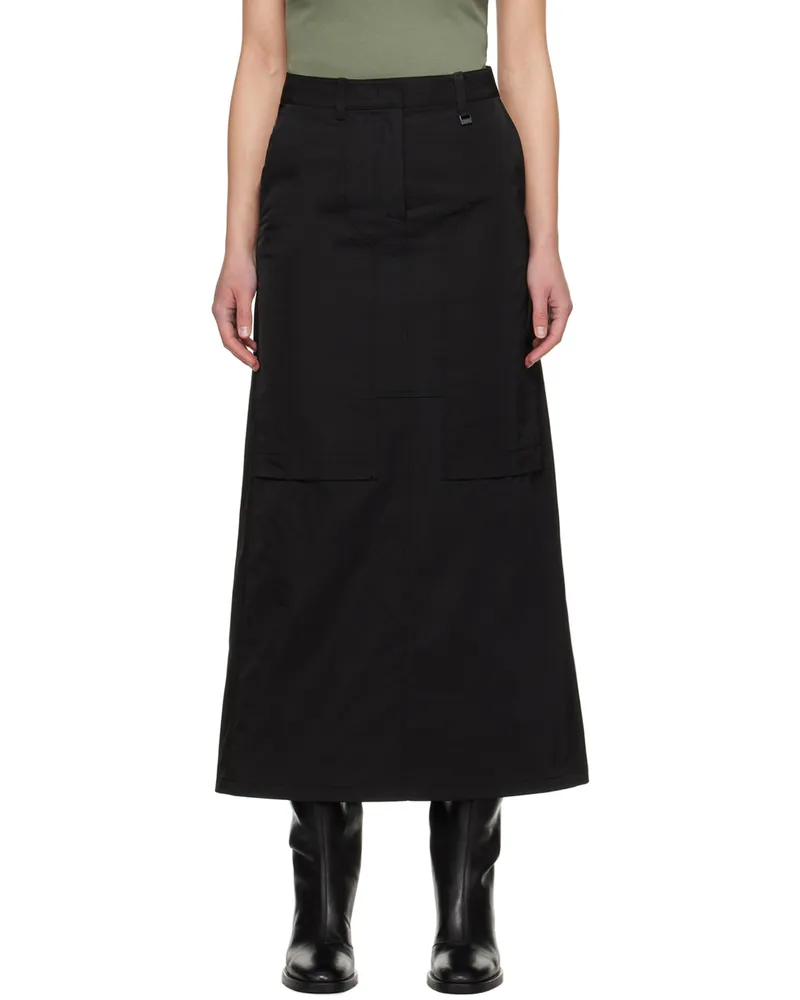 JUUN.J Black Paneled Maxi Skirt 5