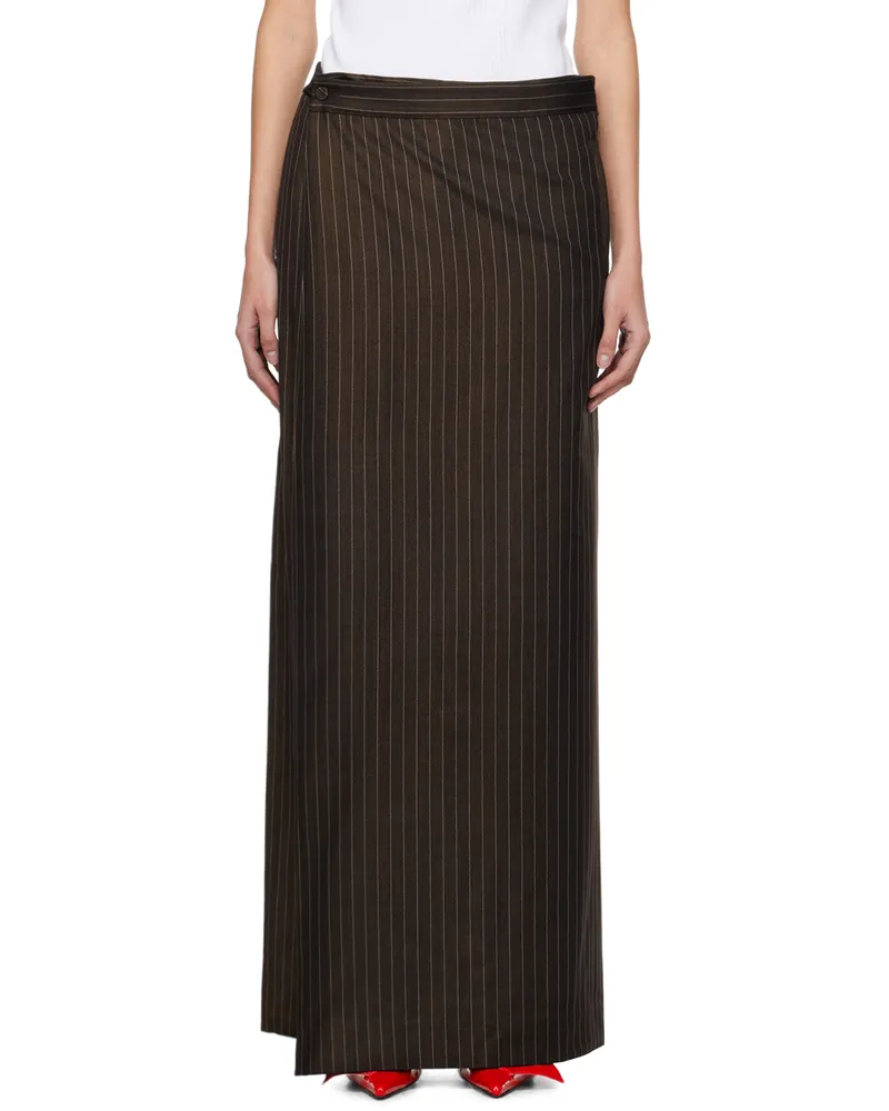 Jean Paul Gaultier Brown 'The Suit Pant Skirt' Trousers 6003