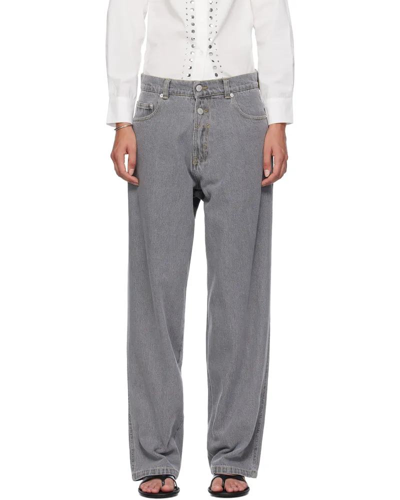 GIMAGUAS Gray Baggy Jeans Grey