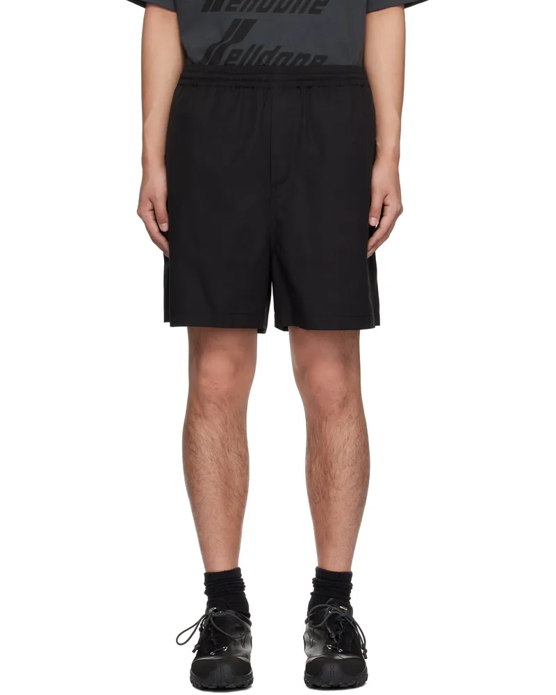 WE 11 DONE Black Track Shorts Black