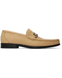 Ferragamo Tan Gancini Ornament Loafers Light