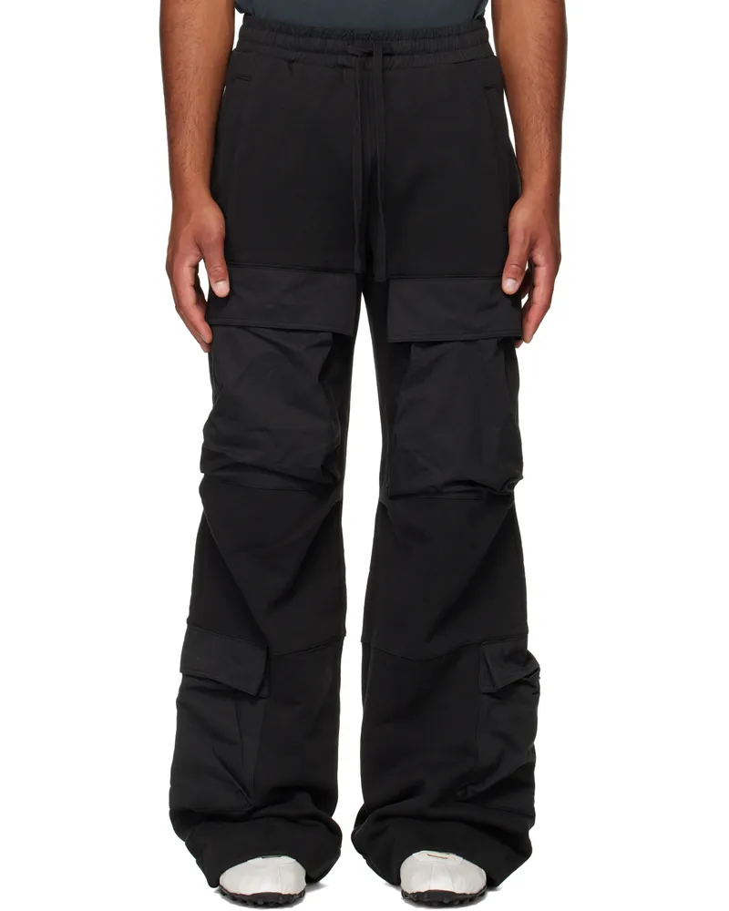 Entire Studios Black Utility Sweatpants Soot