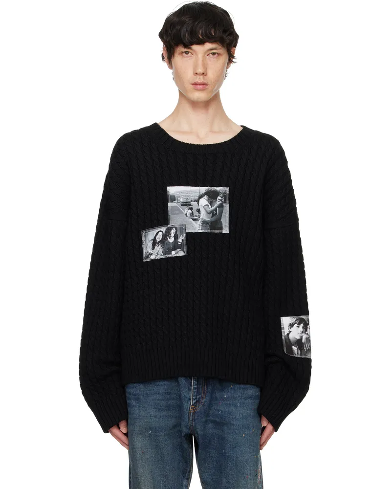 TheSoloIst Black Crew Neck Sweater Black