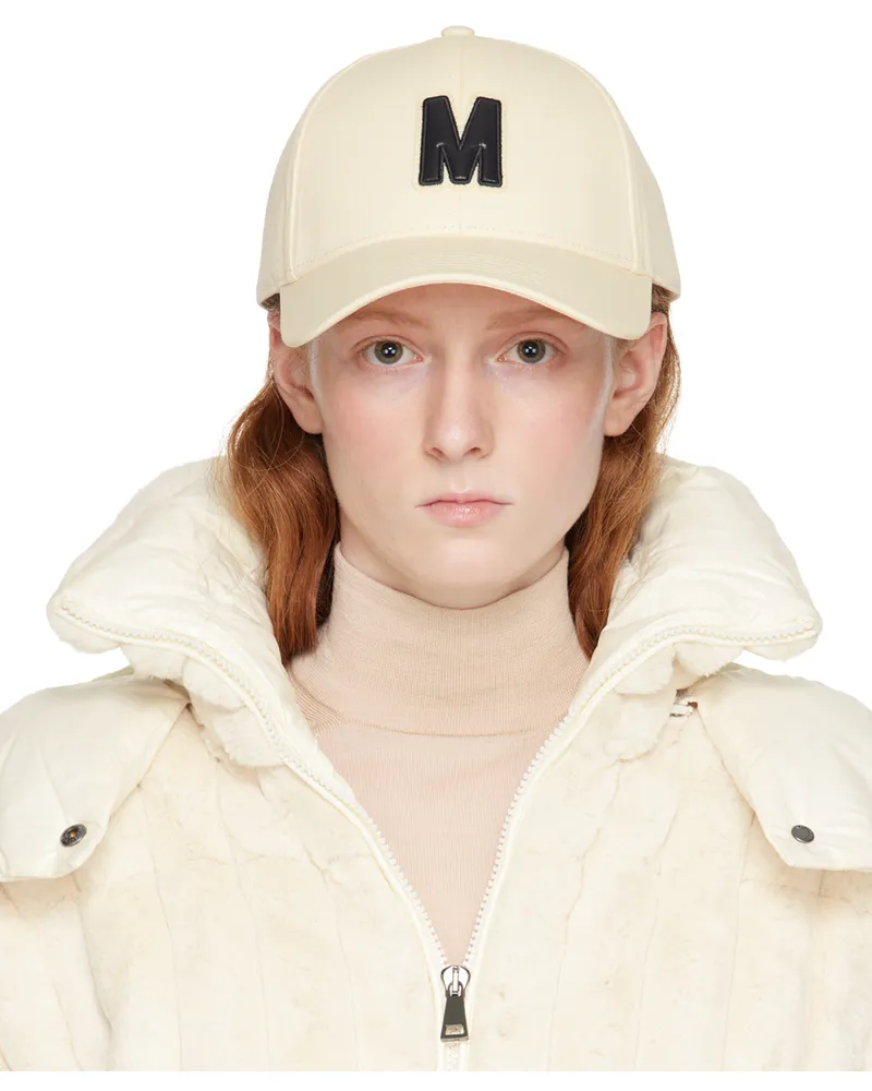 Moncler Off-White Appliqué Cap 050