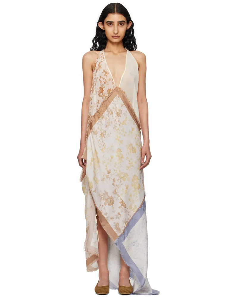 Holzweiler SSENSE Exclusive Off-White Maxi Dress Multicolor