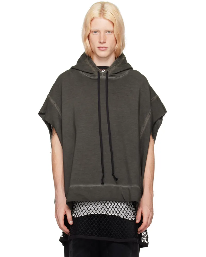 NICOLAS ANDREAS TARALIS Gray Raw Edge Hoodie 2