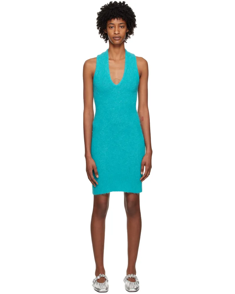 Ganni Blue Cutout Minidress 803