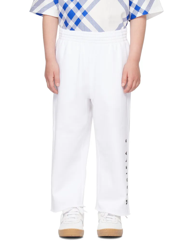 Maison Margiela Kids White Printed Sweatpants M6100