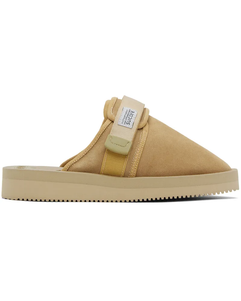 SUICOKE Beige ZAVO-VS Slippers Beige