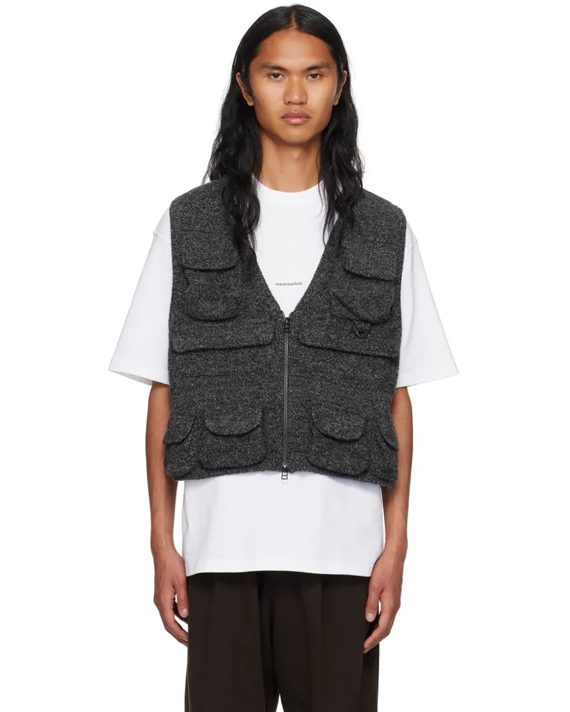 meanswhile Gray Luggage Vest Sumi