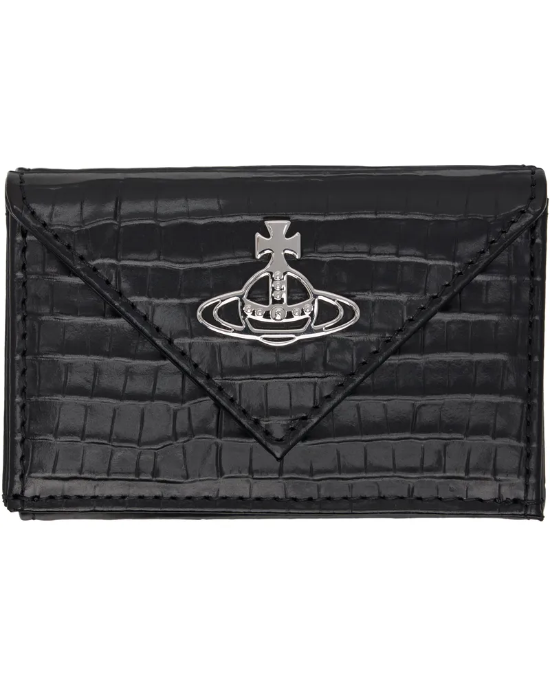 Vivienne Westwood Black Envelope Trifold Wallet N401