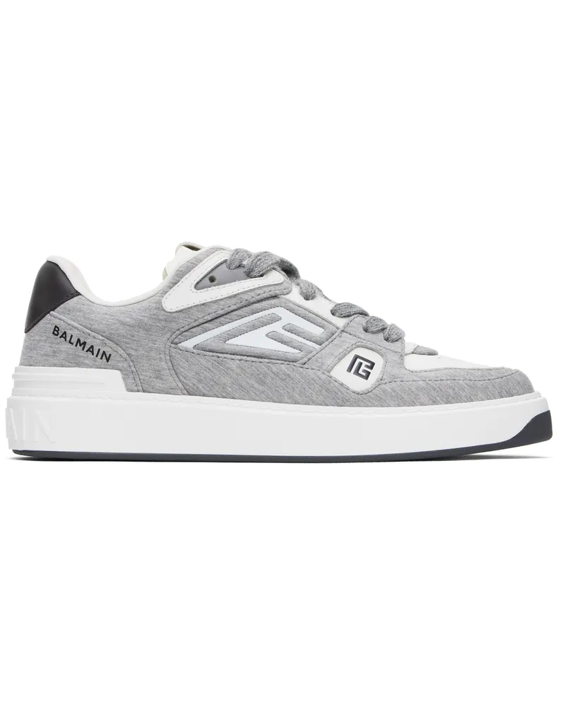 Balmain Gray B-Court Skate Sneakers Y16