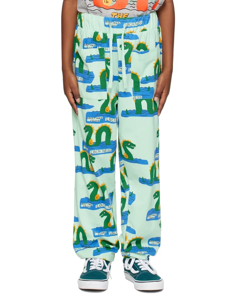 Mini Rodini Kids Blue Loch Ness Lounge Pants 75