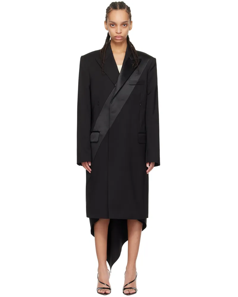 Helmut Lang Black Tuxedo Coat 001