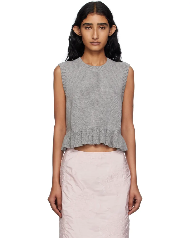 Cecilie Bahnsen Gray Bill Vest Grey