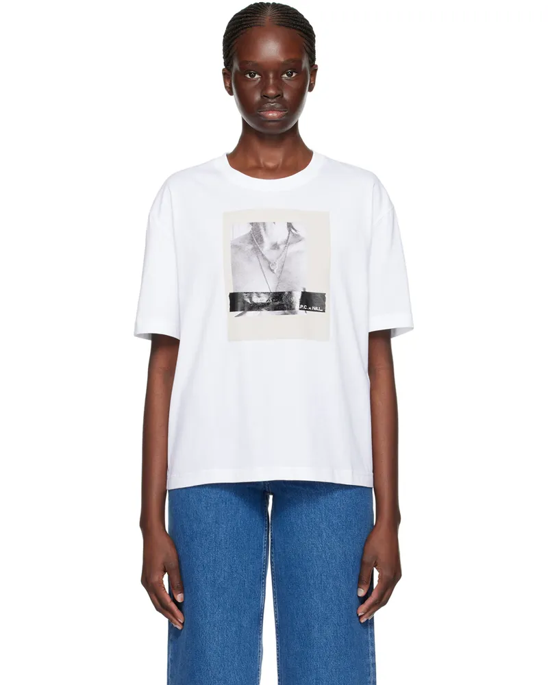 A.P.C. White Natasha Ramsey-Levi Edition New Heaven T-Shirt Lzz