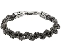 Silver Braided Knot Bracelet