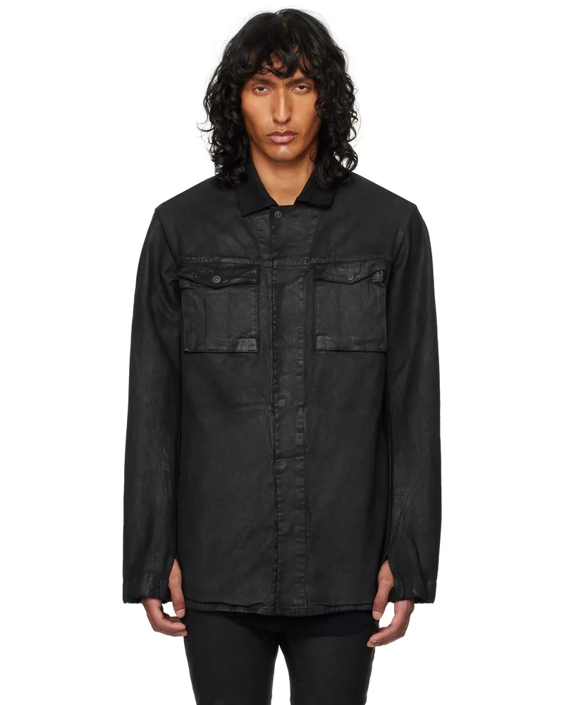 Boris Bidjan Saberi Black S1B Denim Shirt Black