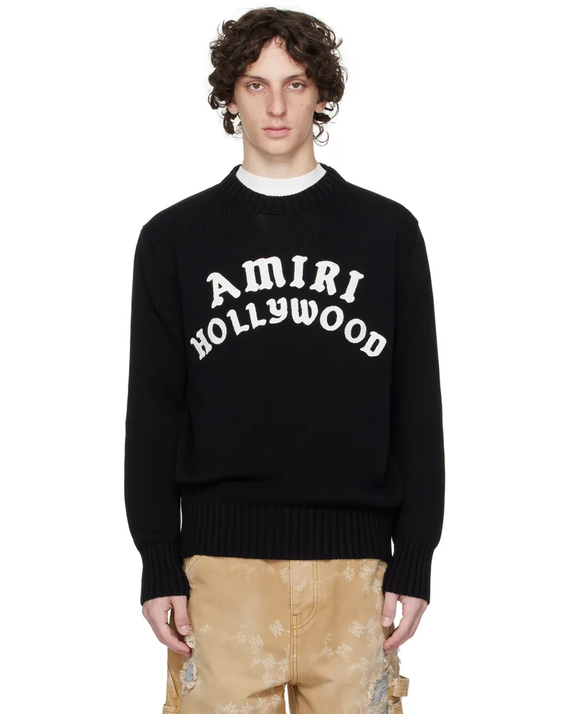 Amiri Black 'Amiri Hollywood' Crew Sweater Black