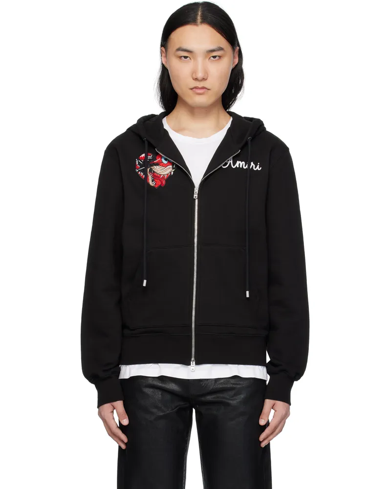 Amiri Black 'Amiri' Jazz Wolf Hoodie Black