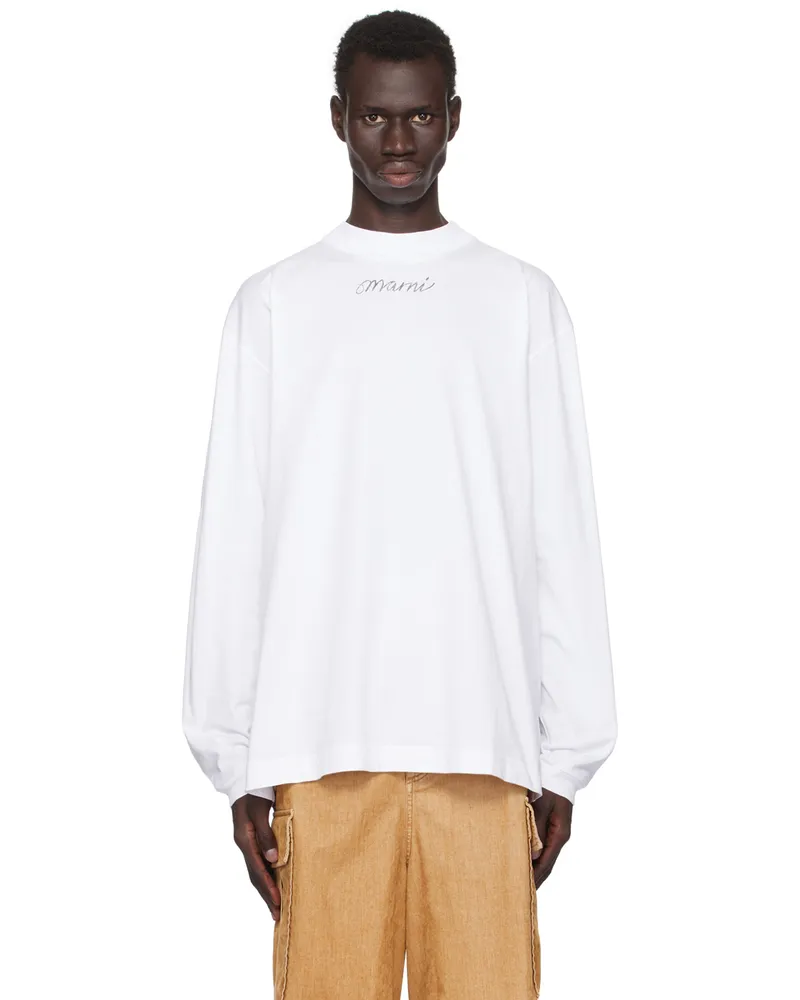 Marni White Back Printed T-shirt Mrw01