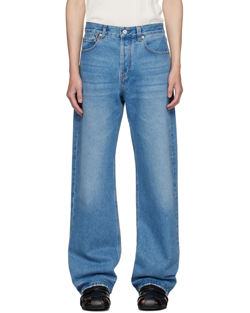 Jacquemus Blue Les Classiques 'Le de Nîmes droit' Jeans 33c