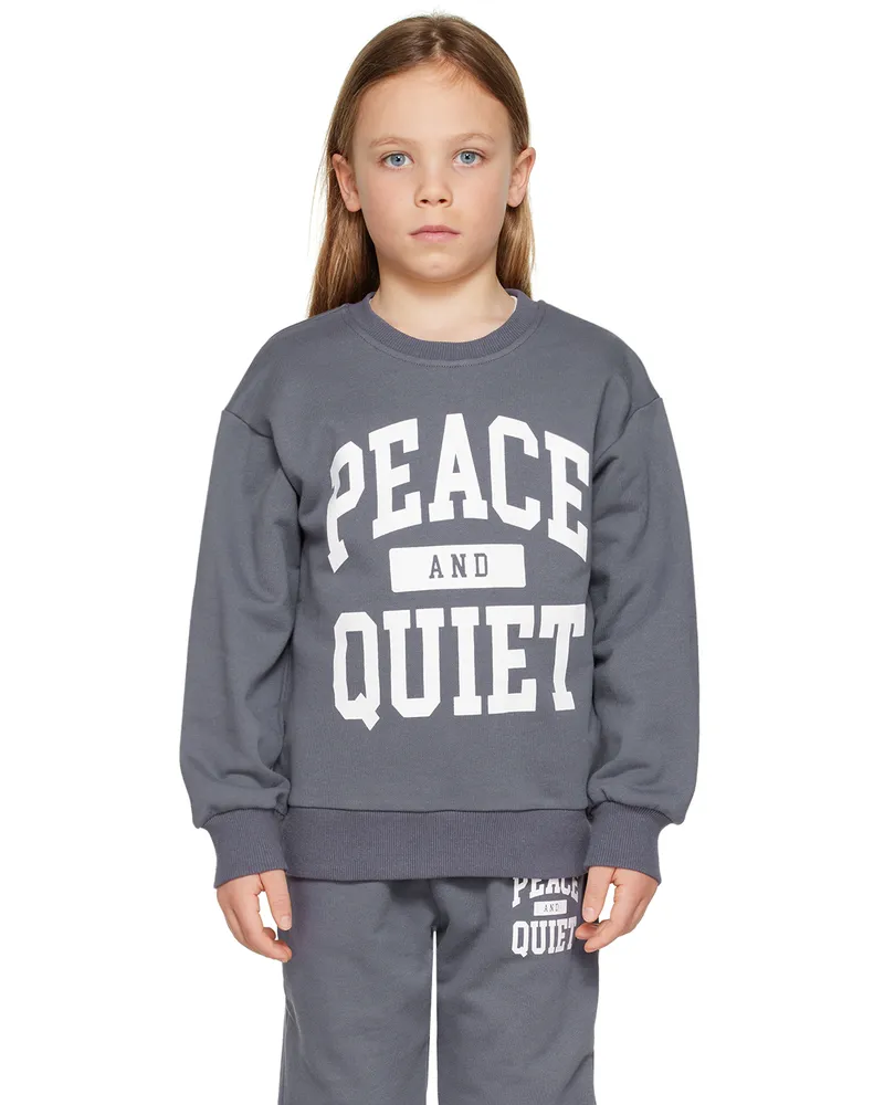 Museum of Peace & Quiet SSENSE Exclusive Kids Navy Sweatshirt Navy