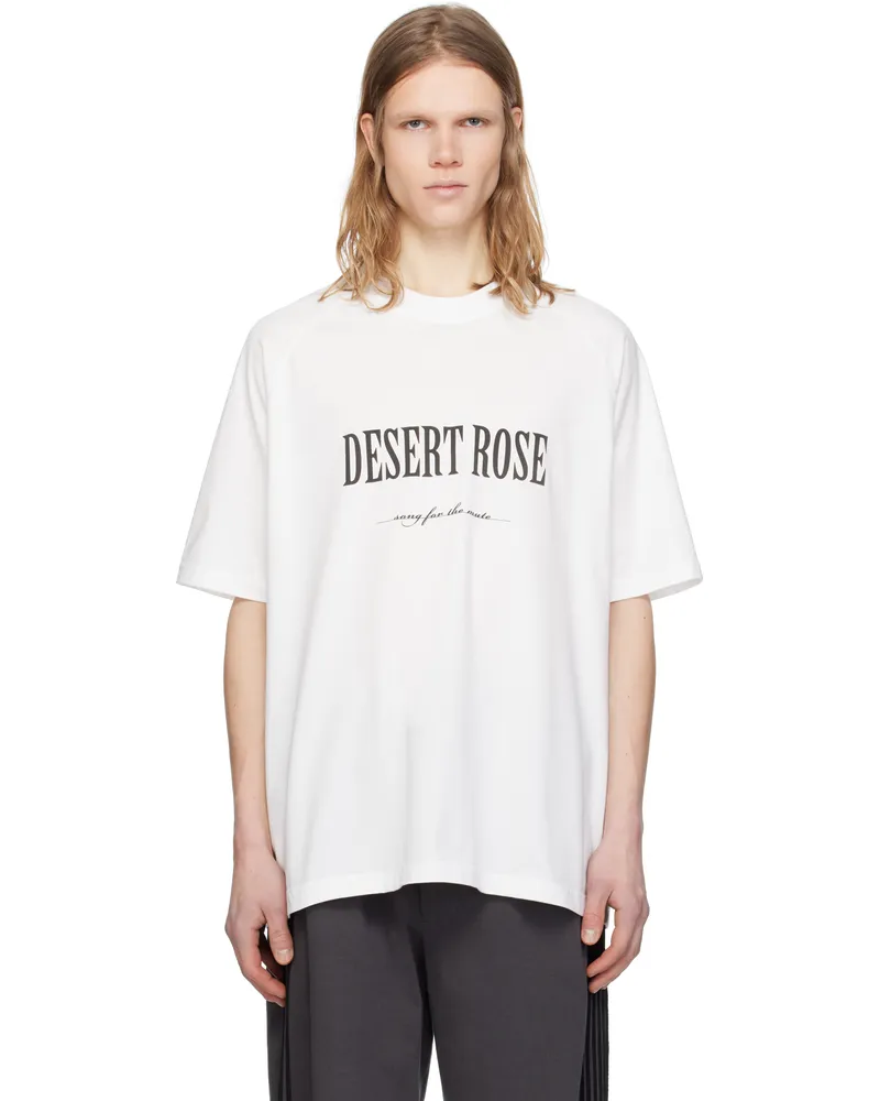 Song For The Mute White 'Desert Rose' Raglan T-shirt White