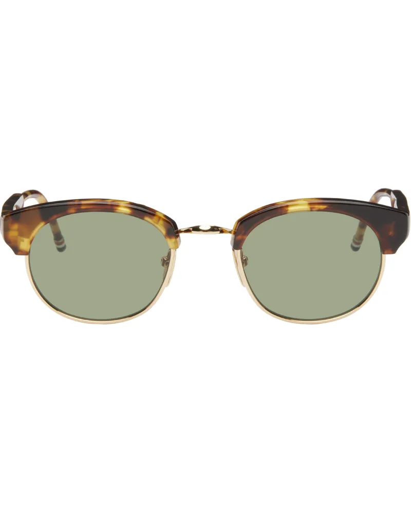 Thom Browne Brown Oval Sunglasses 215