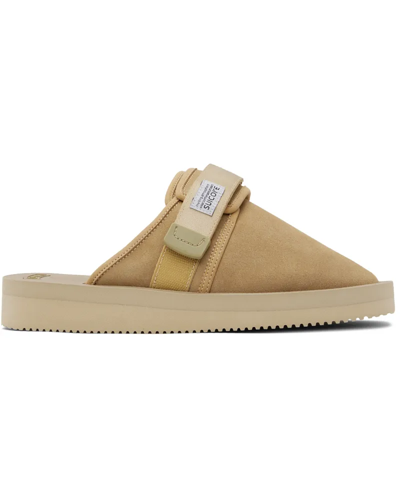 SUICOKE Beige ZAVO-VS Slippers Beige