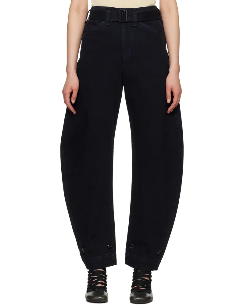 Christophe Lemaire Black Belted Jeans Bl803