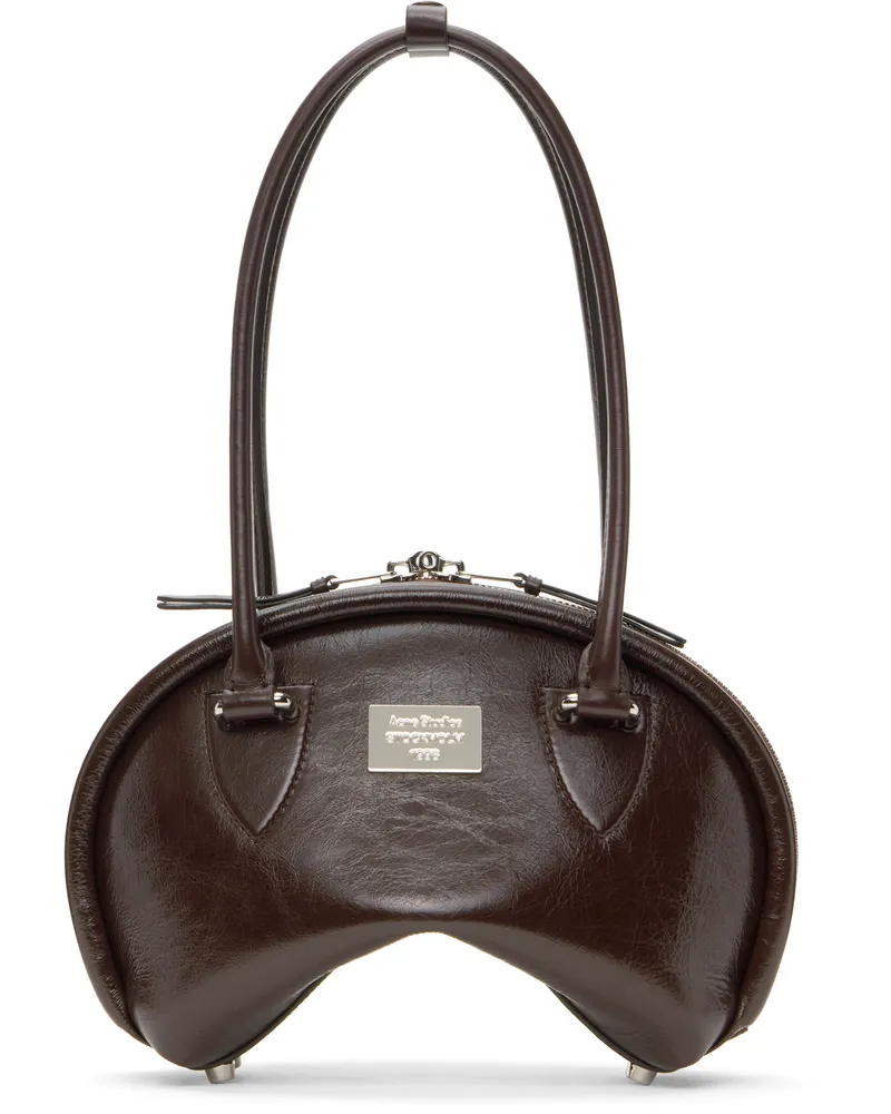 Acne Studios Brown Bowlina Mini Shoulder Bag Adn