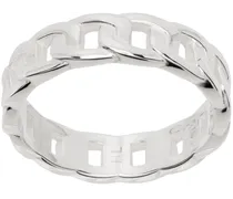 Silver Mini Curb Chain Ring