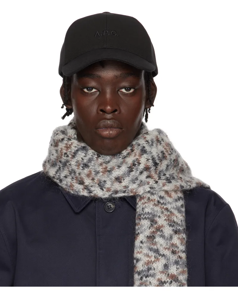 A.P.C. Black Charlie Baseball Cap Lzz