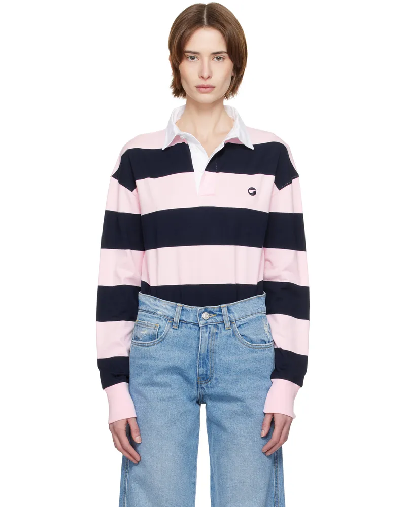 COPERNI Navy & Pink Striped Bodysuit Pink-blue