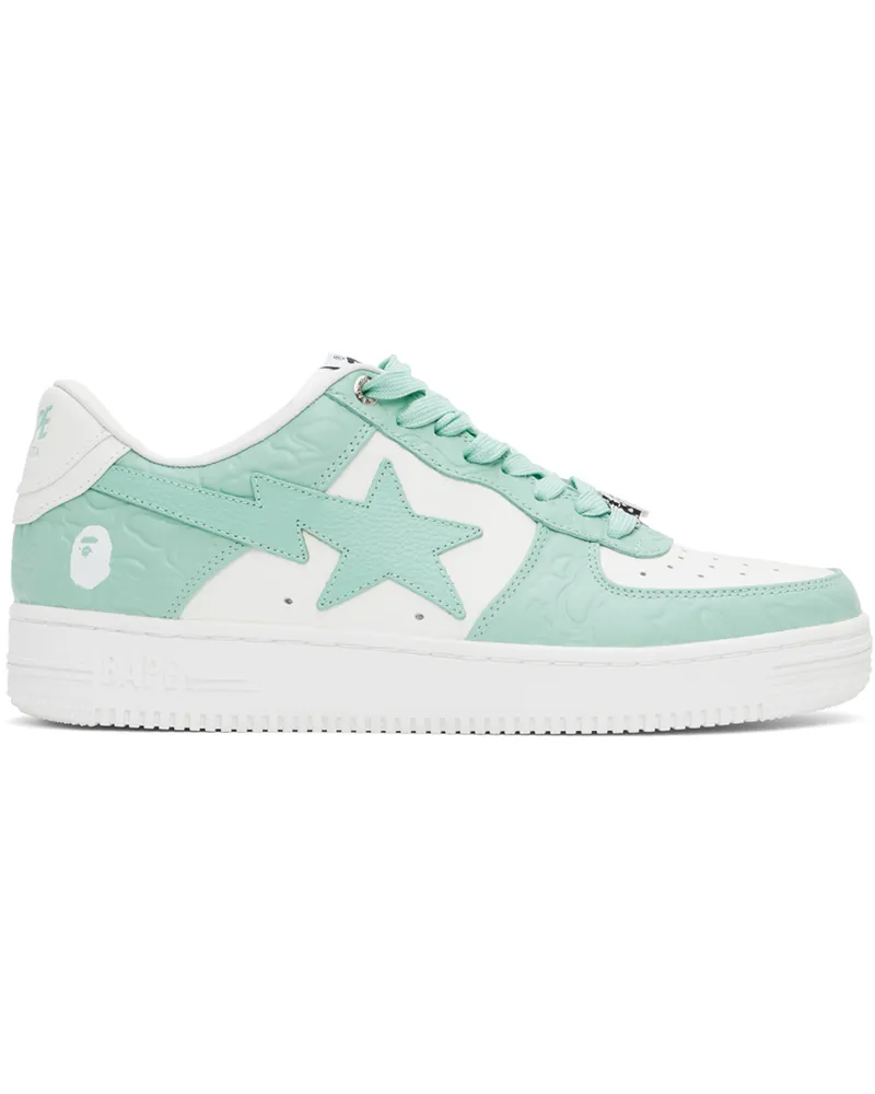 BAPE White & Blue Sta #4 M1 Sneakers Sax