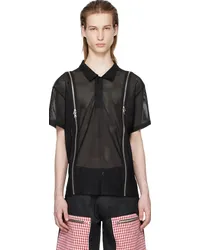 Olly Shinder Black Zip Polo Black