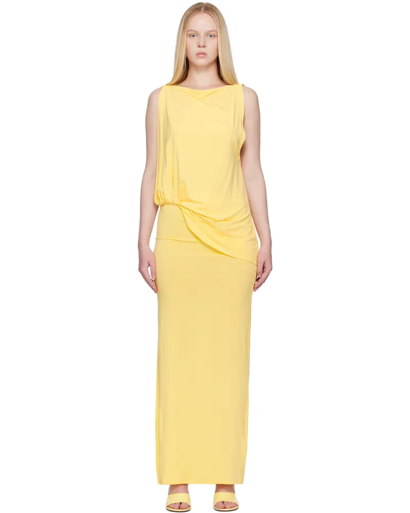 Jacquemus Yellow La Croisière 'The Peplo' Maxi Dress 250