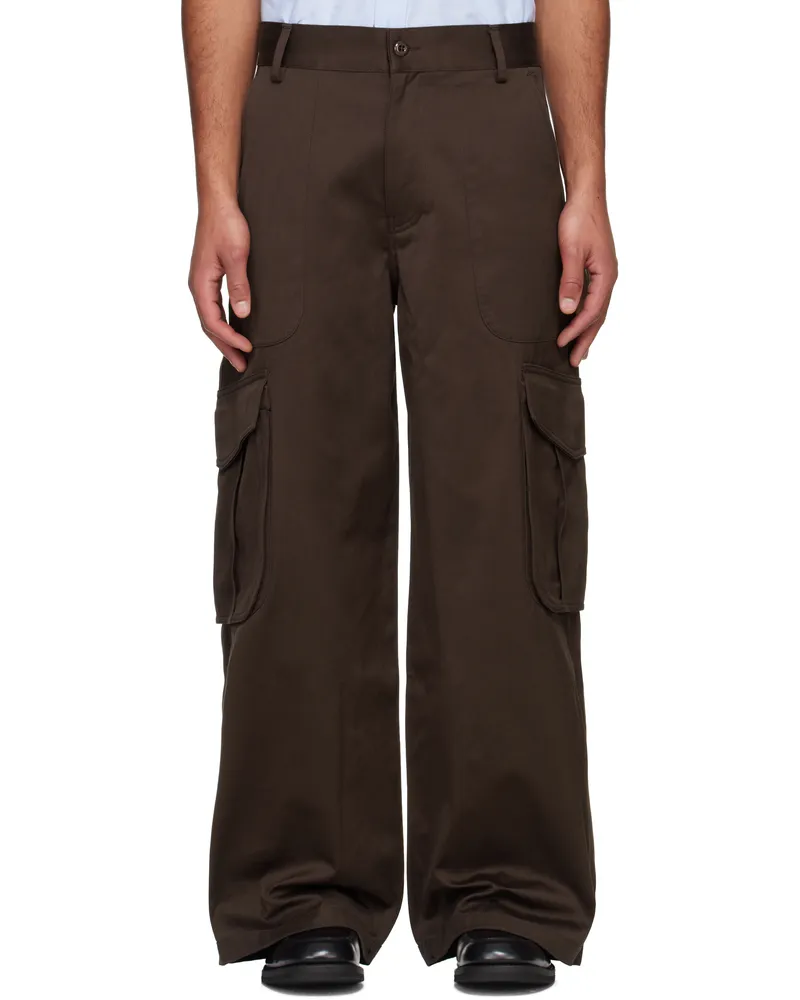 Kenzo Brown Kenzo Paris Workwear Cargo Pants Dark