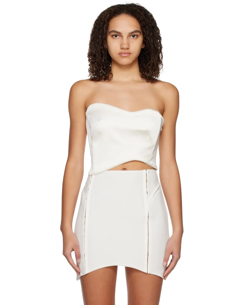 Anna October White Oriane Corset Ivory