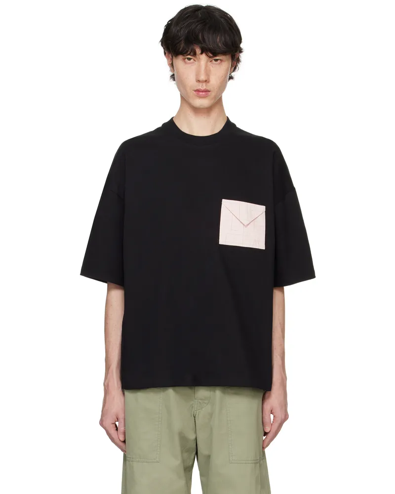 Bottega Veneta Black Pima Cotton Jersey Oversized T-shirt Black