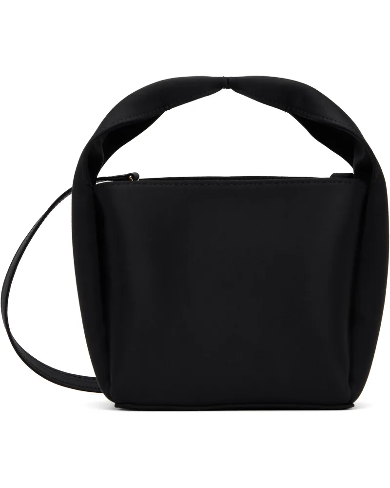 Totême Black Petite Satin Bucket Bag Black