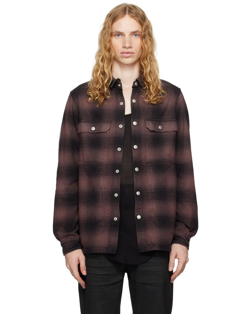 DRKSHDW by Rick Owens Brown Porterville Outershirt Jacket 83p