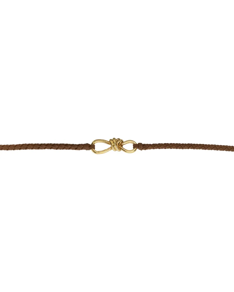 Bottega Veneta Brown Andiamo Belt 2599