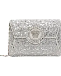 Versace White Crystal 'La Medusa' Envelope Bag 1w00p-optical